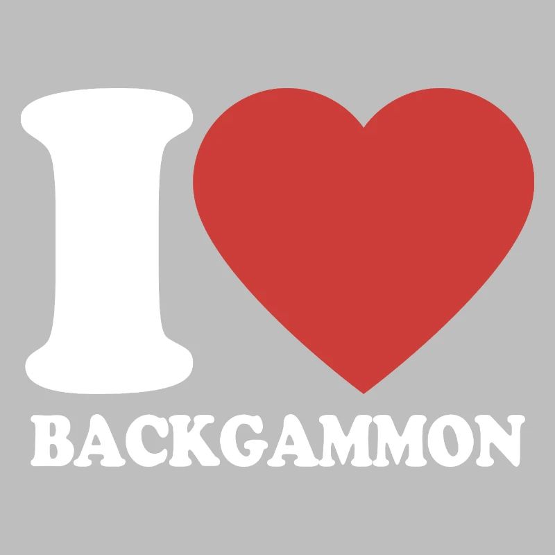 I love Backgammon | Board Game | Gift