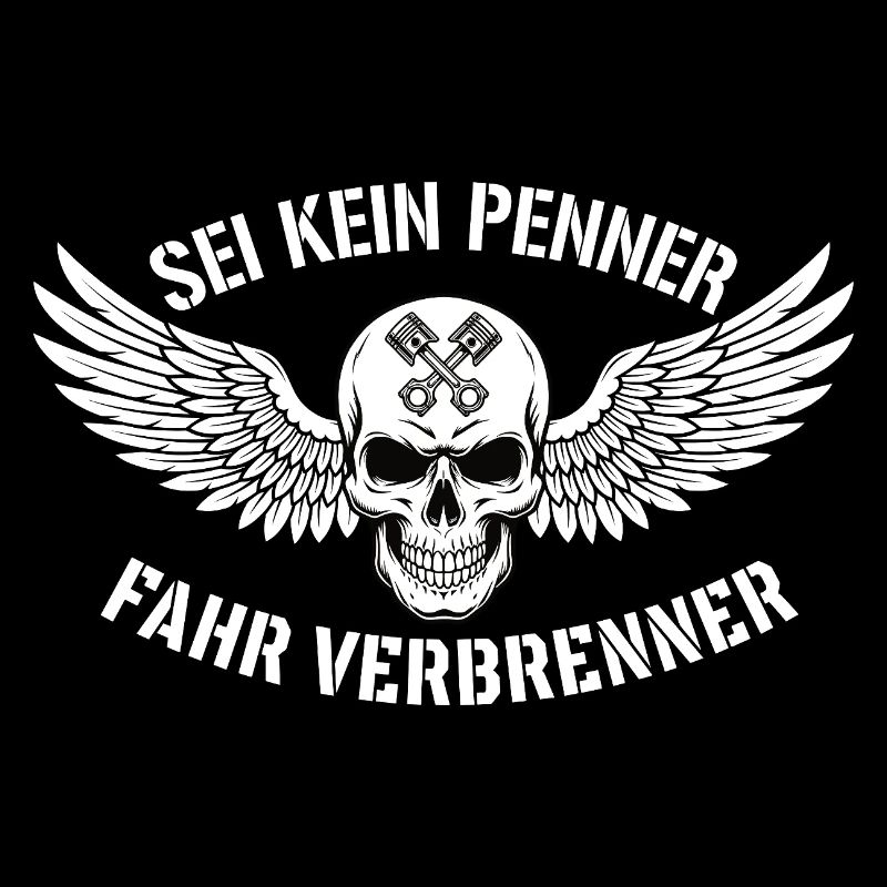 Moteur à combustion de l’attraction – Déclaration du crâne de motard