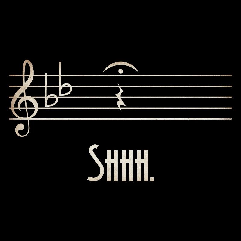 Shhh Stille Melodie Noten