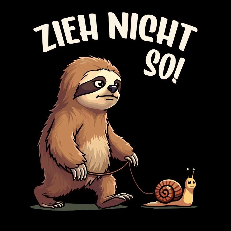 Faultier Spruch Zieh Nicht So Schnecke Wandern