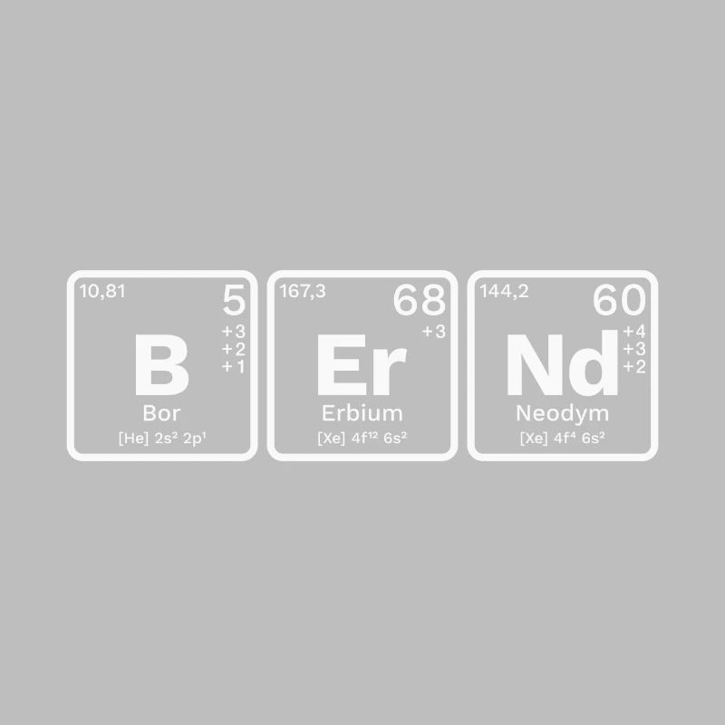 Bernd PSE Nerd Chemistry Elements Periodic Table
