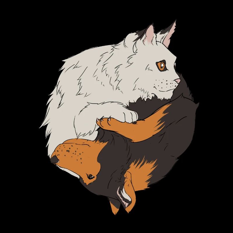 Chien chat Ying Yang