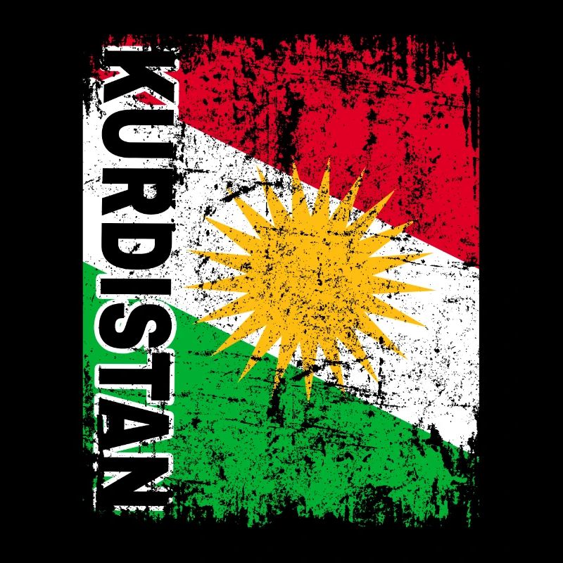 DRAPEAU DU KURDISTAN - Drapeau Kurde - Grand Rétro