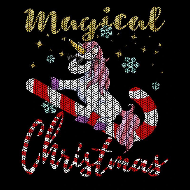 Strickmuster Magisches Weihnachten Einhorn