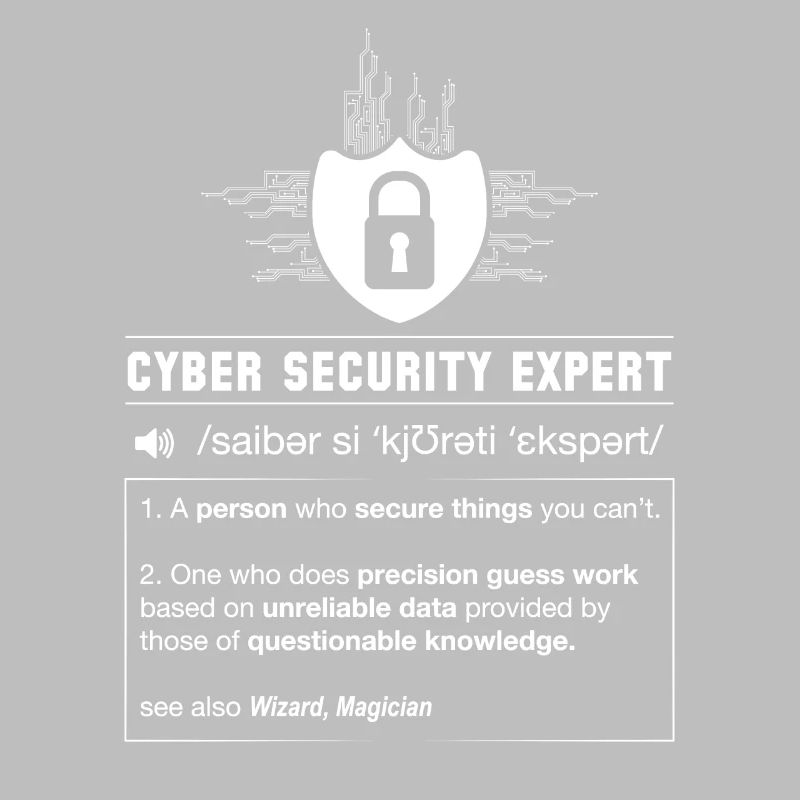Cyber security definition programmerer IT nerd