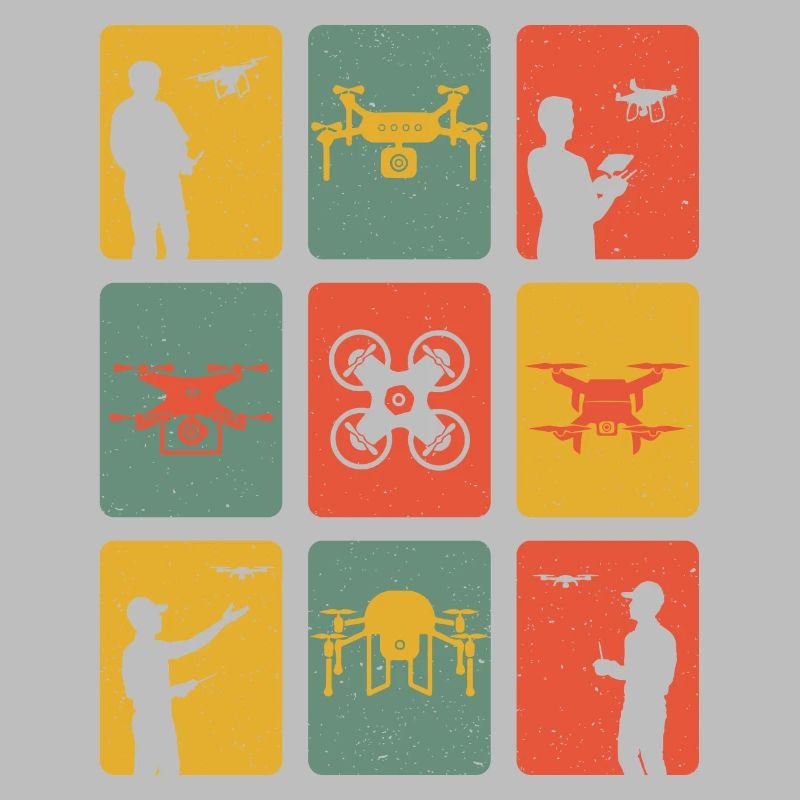 Drones rétro drones pilote Quadrocopter drones