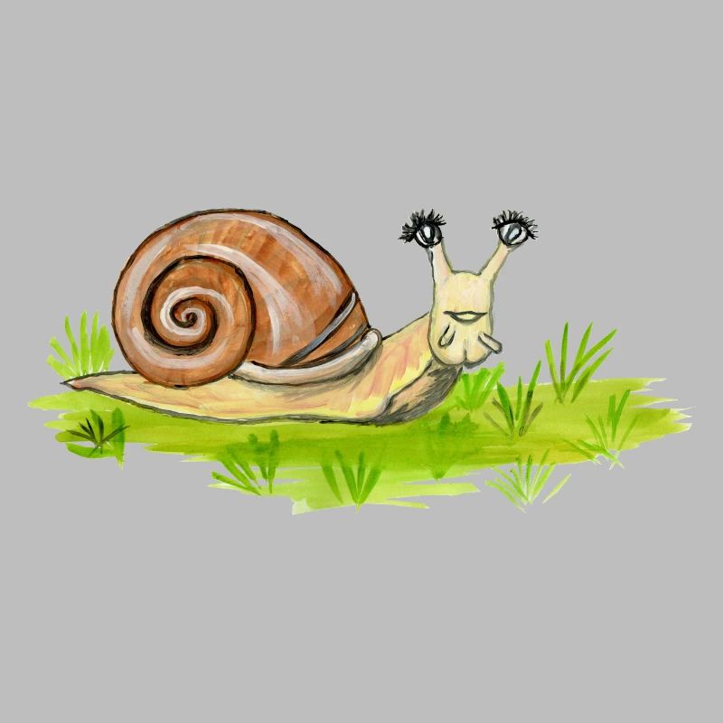 escargot rigolo