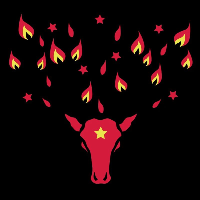 Hirsch Rudolph Lichter-Geweih Magic Deer Fire