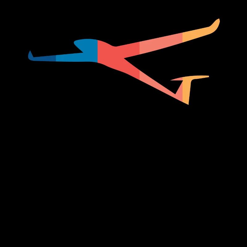 Glider pilot soaring