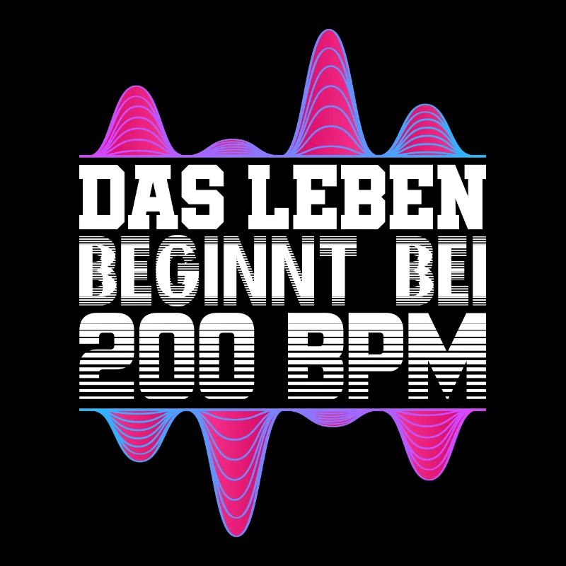 200 BPM Techno Uptempo Rave Geschenk