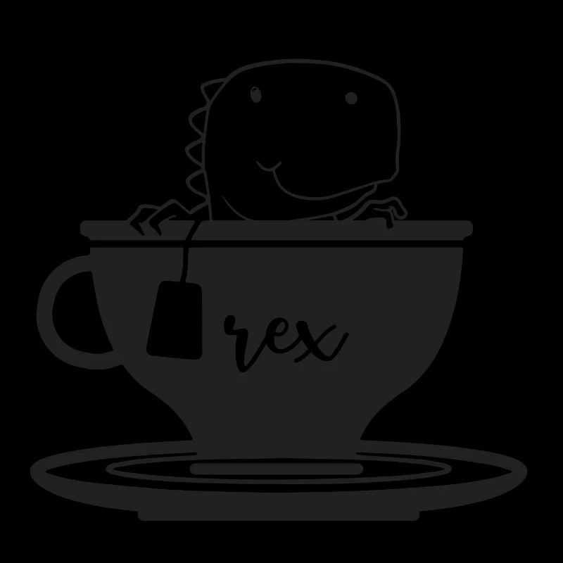 Dino Dinosaurier Süß Niedlich Tee T-Rex Rex Tasse