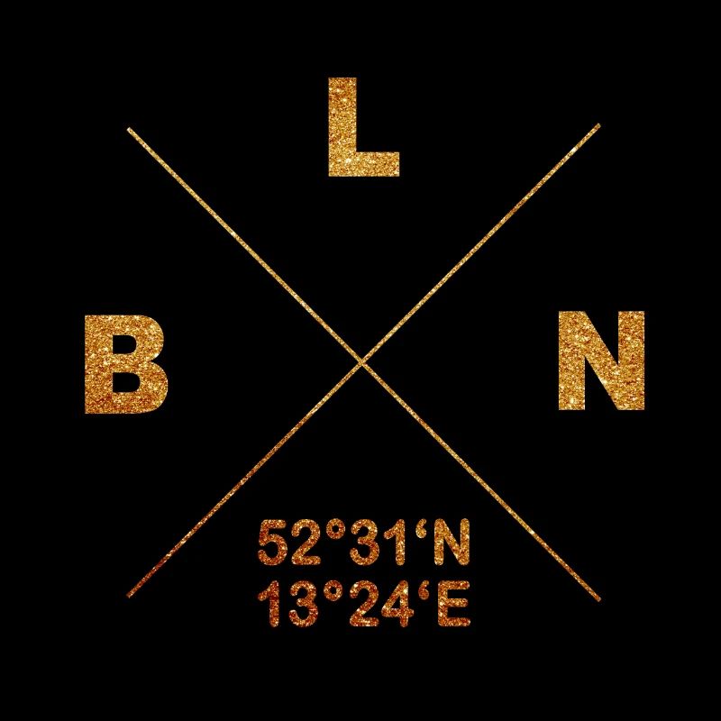 Berlin Coordinates Design BLN Gift Heimat Kiez