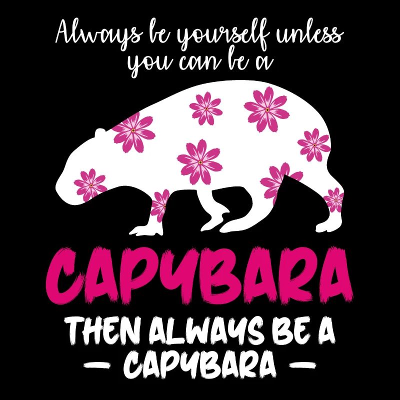 Capybara Spruch Wasserschwein Capybaras