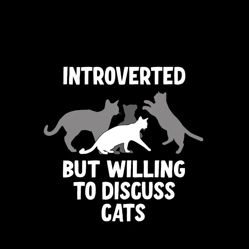 Introvertiert aber bereit über Katzen zu sprechen