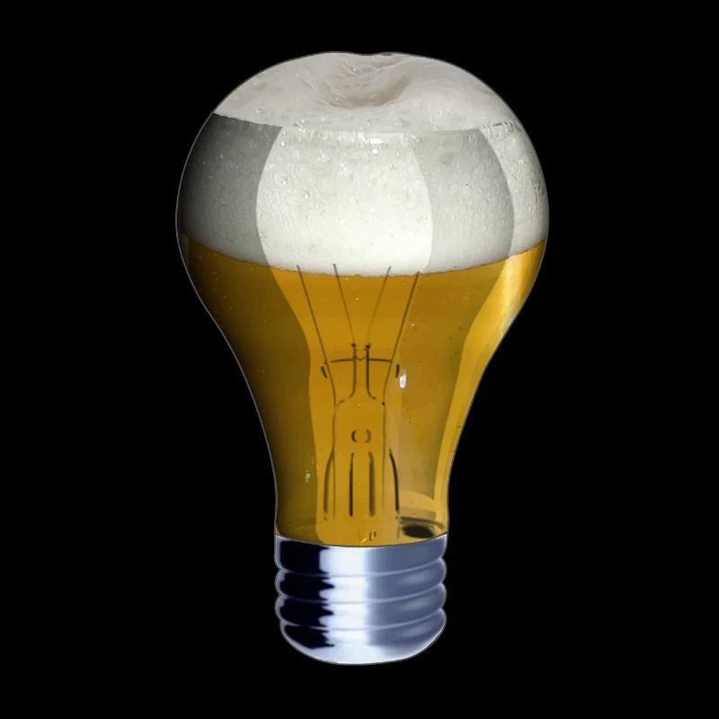 Light Beer Leichtes Bier Lampe an