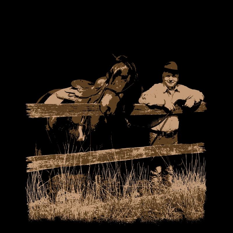 Clôture de cowboy de cheval