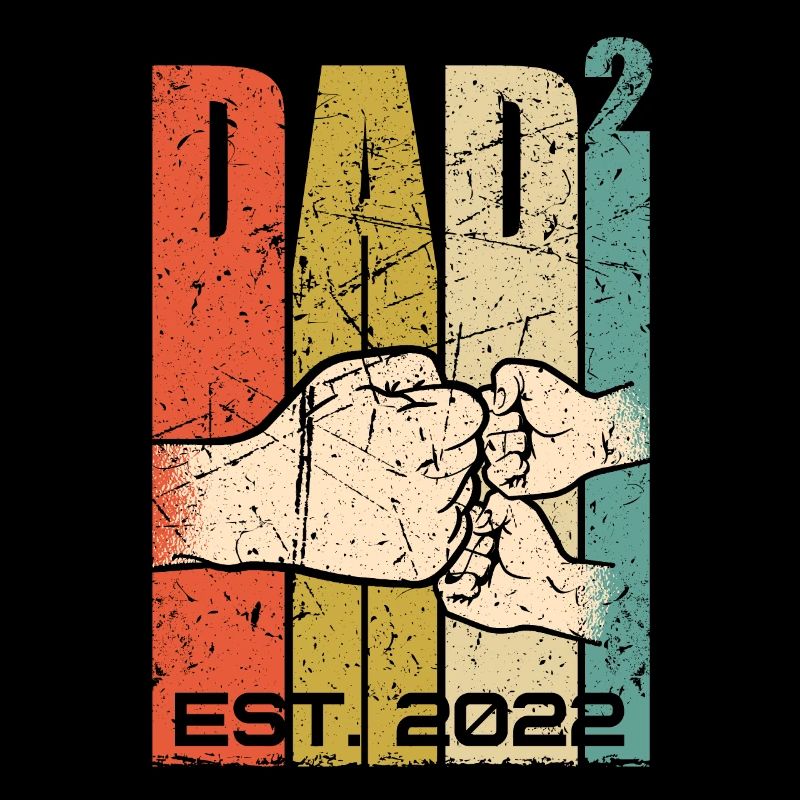 Vater 2022 werdender Papa Zwillinge zwei Kinder