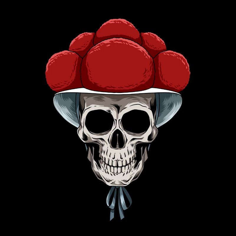 Bollenhut Skull Black Forest Black Forest