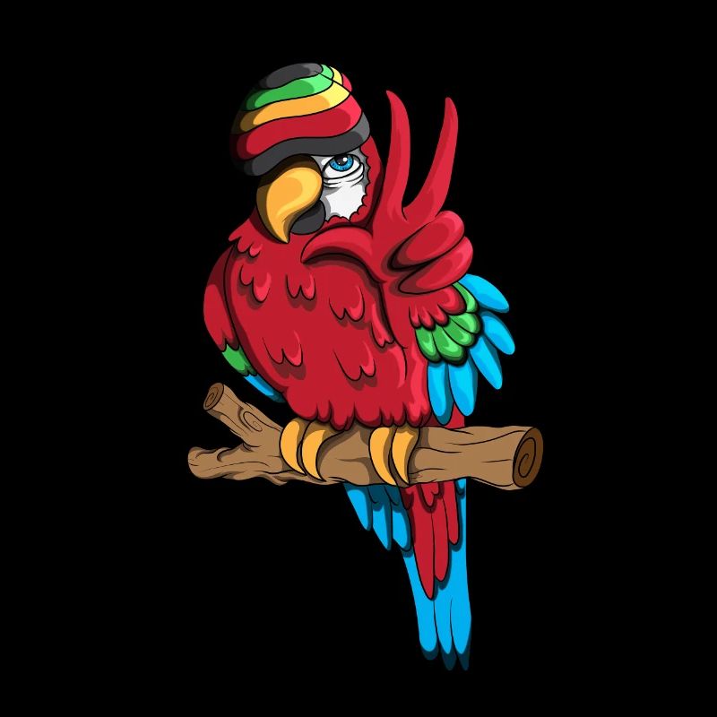 Witziger Papagei Vogel Vogelzucht Peace Zeichen