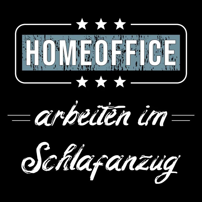 Homeoffice arbeiten im Schlafanzug