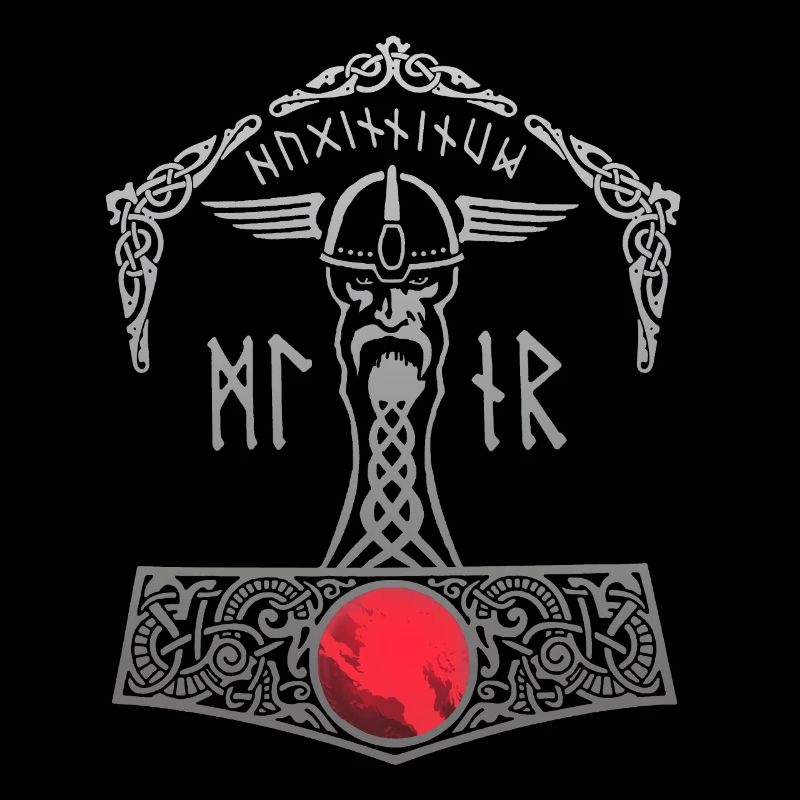 Thor Hammer Mjölnir Walhalla Wikinger Männer Thors