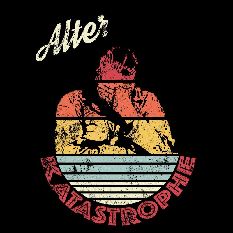 Alter Katastrophe im Vintage Retro Style