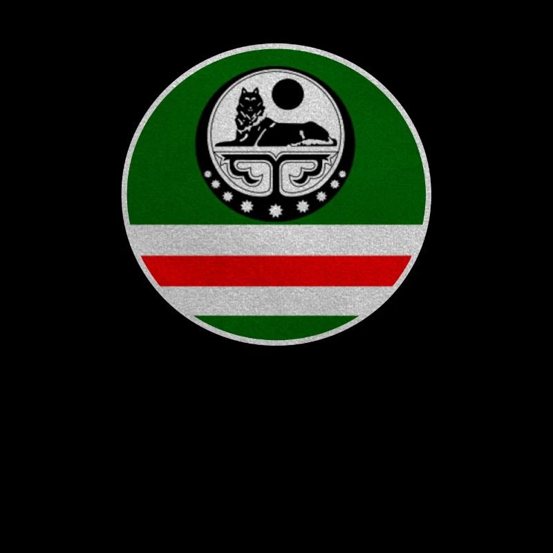 Chechnya Flag. Chechen Born, Chchnyan Borz