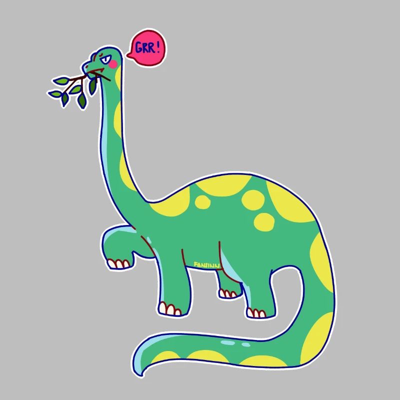 Dinosaurier hat schlechte Laune