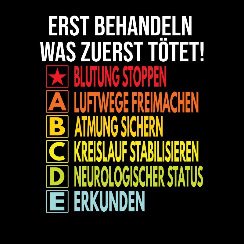 Rettungsdienst Notfallsanitäter ABCDE Schema RTW