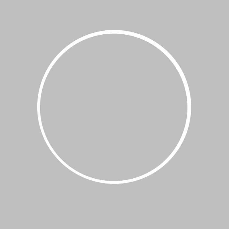 White circle frame