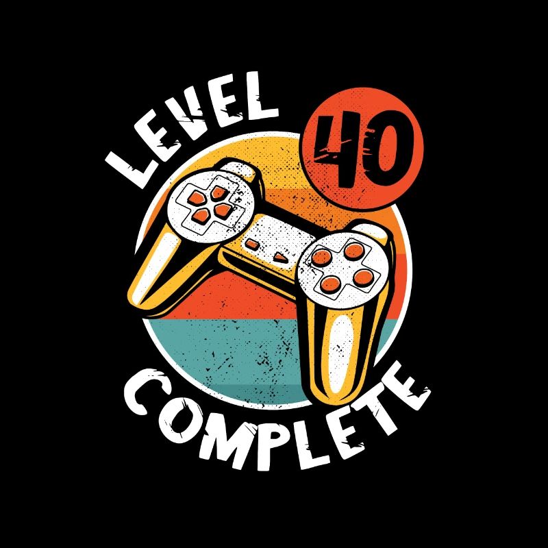 40 Geburtstag Geschenk - Level 40 unlocked Gamer