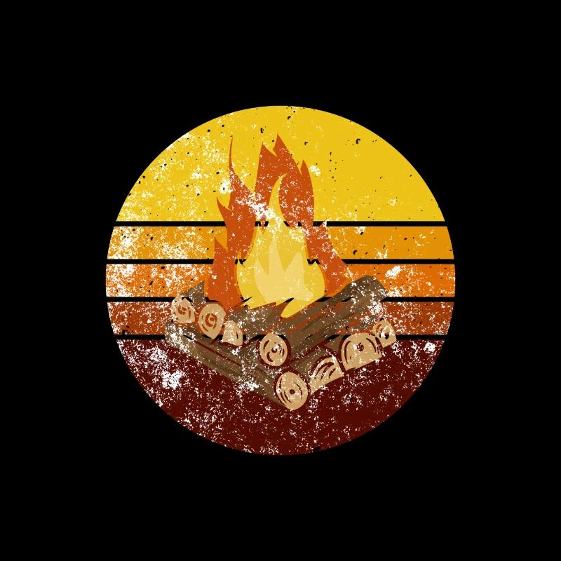Lagerfeuer Camping Retro