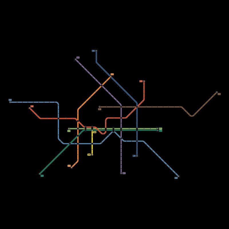 U Bahn Netzplan Berlin Andenken Souvenir Geschenk