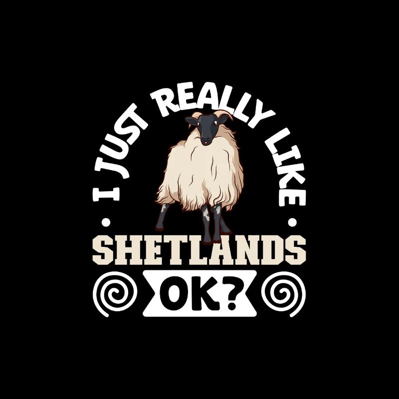Ich liebe mein Shetlandschaf