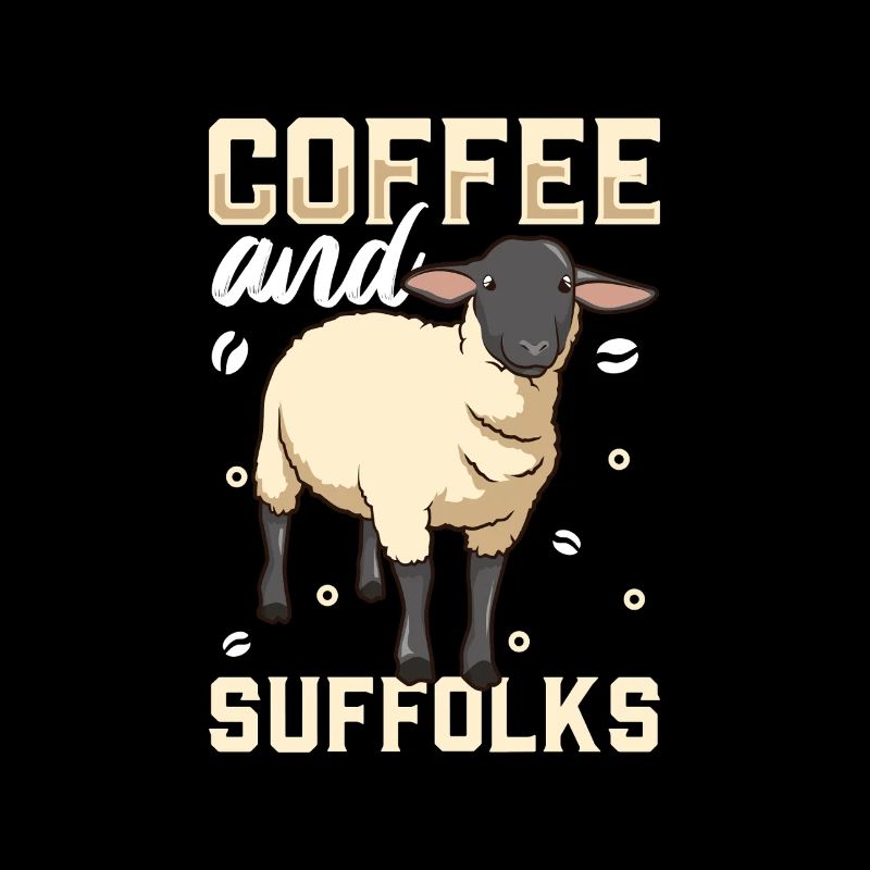Café et moutons du Suffolk