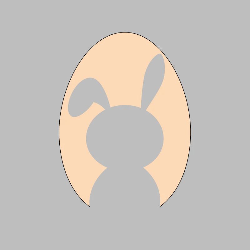 Rabbit Rabbit Easter Easter Silhouette