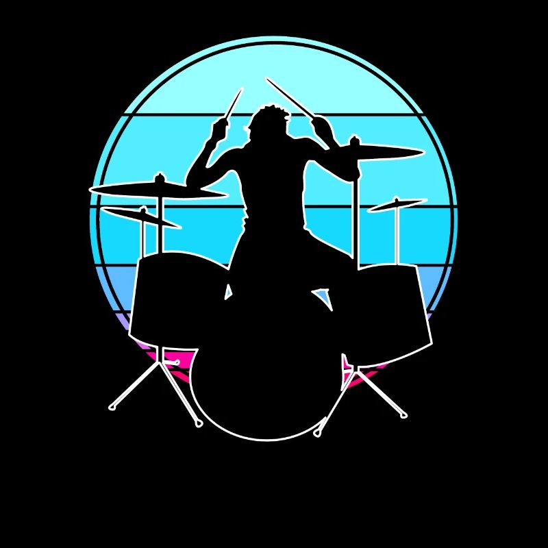 Batterie Drummer Retro
