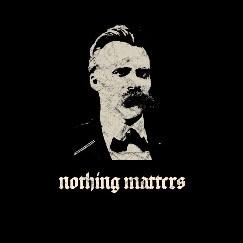 Vintage Nietzsche Philosophy Nihilism Design Kant