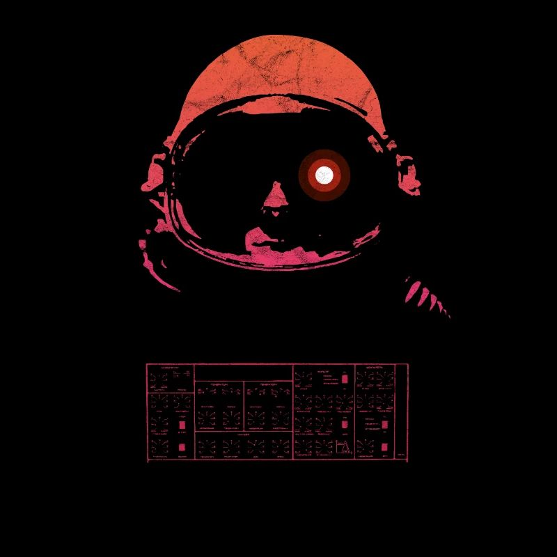 Synthwave Retrowave Aesthetic Vintage Astronaut