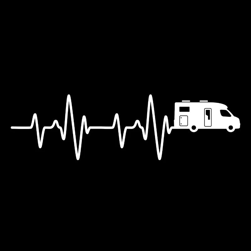 Camping-Wohnmobil Herzschlag Geschenk Camping