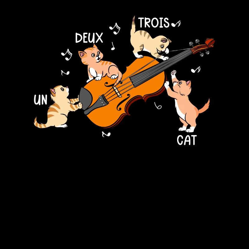 Jeu de mots chatte chatte français violon violon