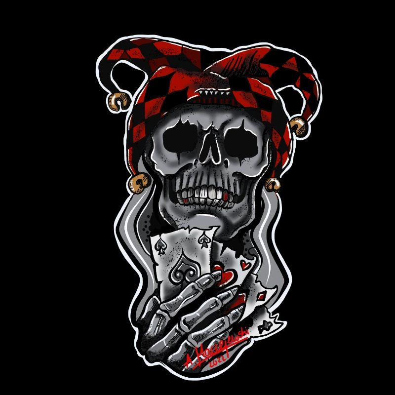 Harlekin/ Schädel/ Joker