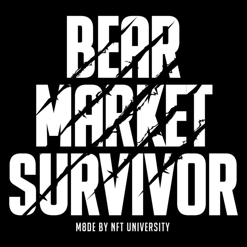 BEAR MARKET SURVIVOR - white