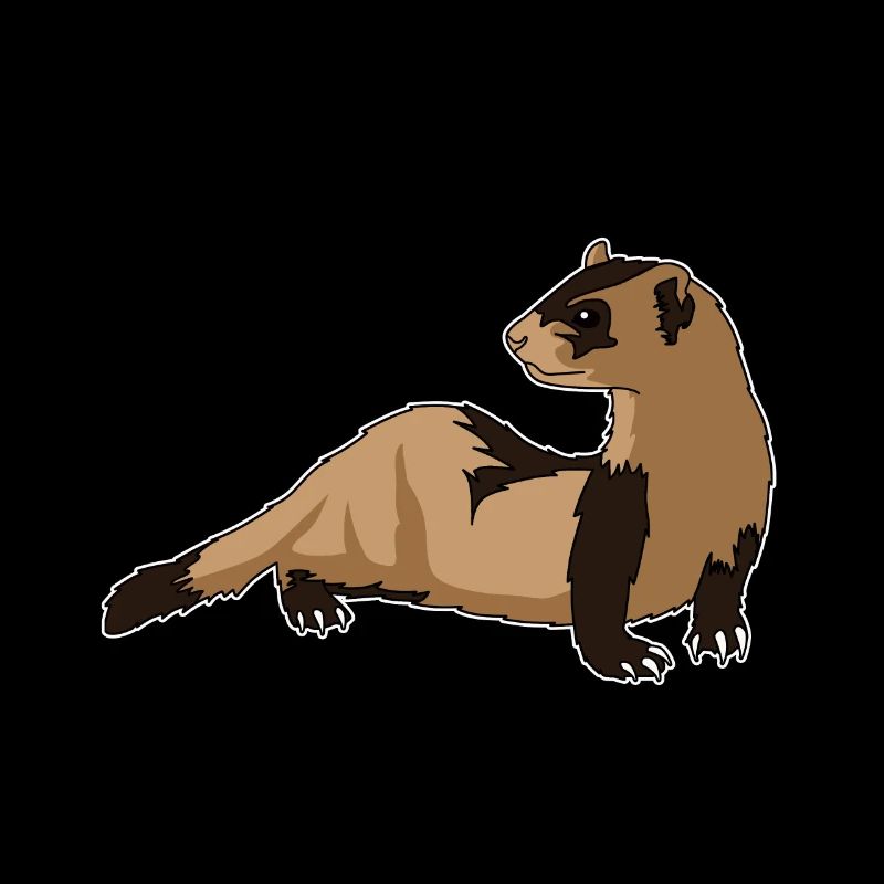 Frettchen Wiesel Mader Comic Kawaii Geschenkidee