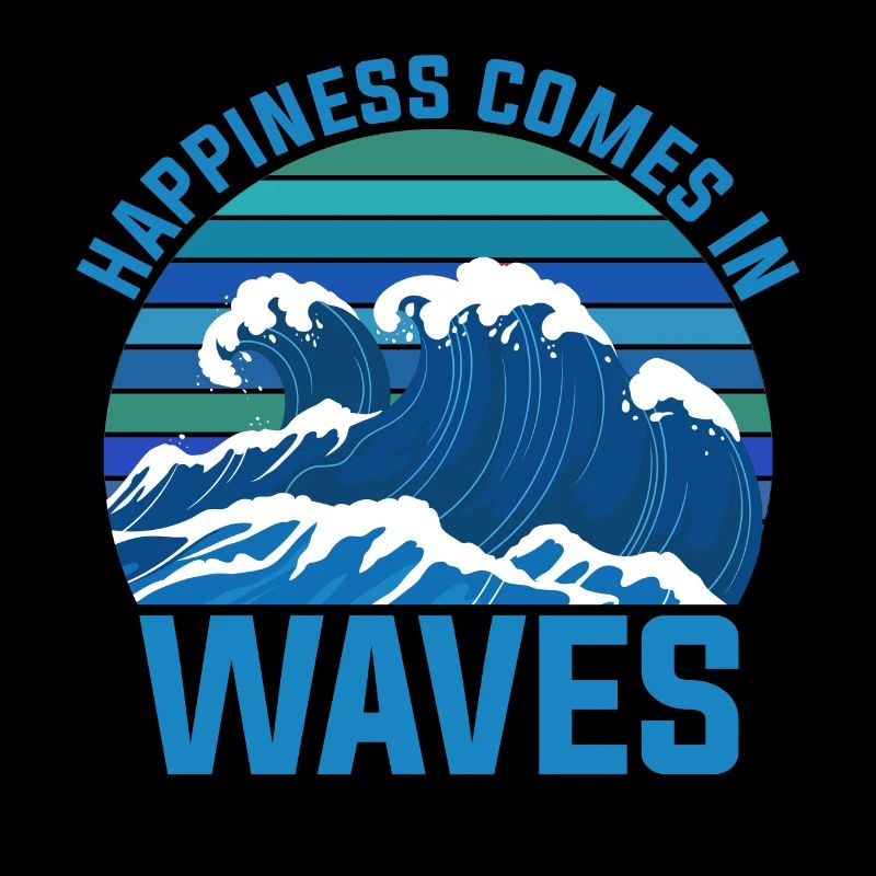 Le bonheur arrive par vagues