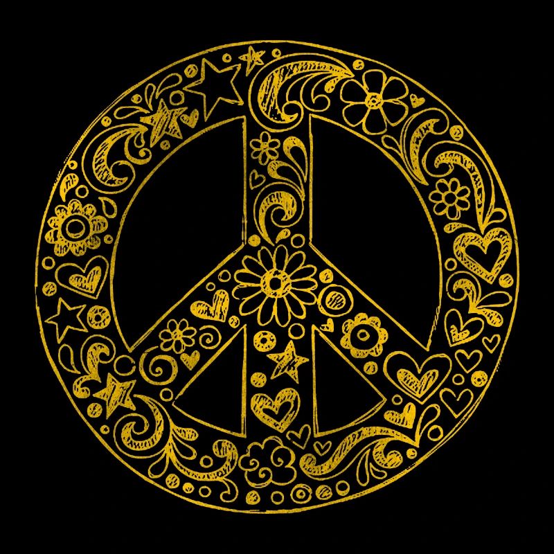 Friedensbewegung Peacezeichen Hippie Peace