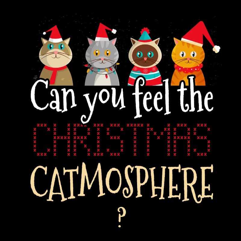 Cadeau de dame de chat chaton chats de noel