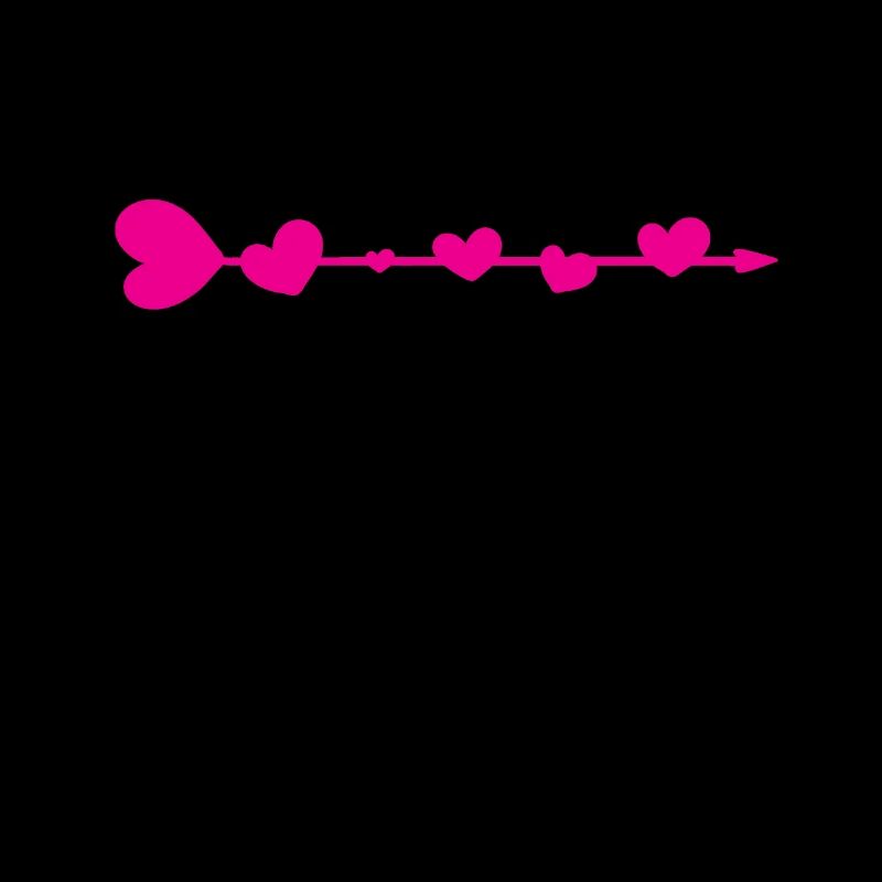 Pfeil mit Herz Valentienstag Ich liebe dich Pink