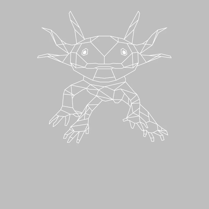 Axolotl - Style de polygone de queue (foncé)