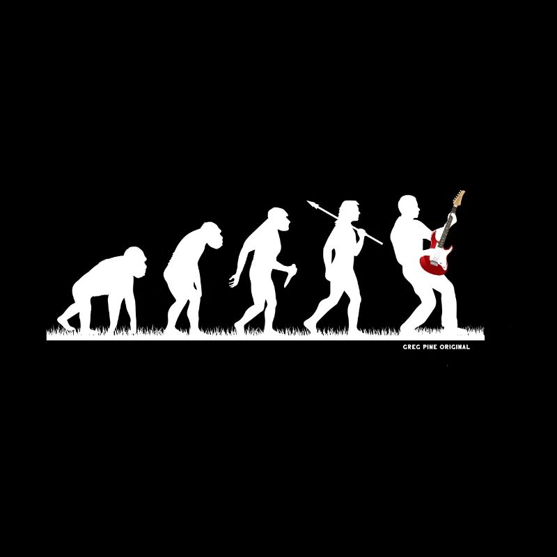 Evo Gitarrist E-Gitarre Gitarrenspieler Evolution